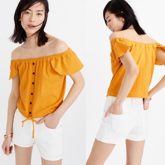 MADEWELL Texture and Thread Off the Shoulder Top - Picture 9 of 10